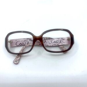 Coach Brown and Pink Oversized Glasses
Prescription Lenses